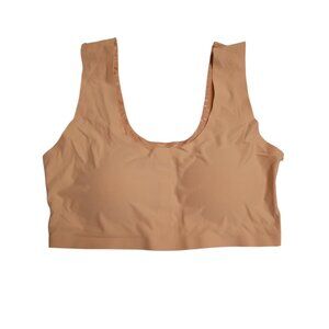 Yummie By Heather Thomson Womens Nude Lace Overlay Seamless Bralette S/P
